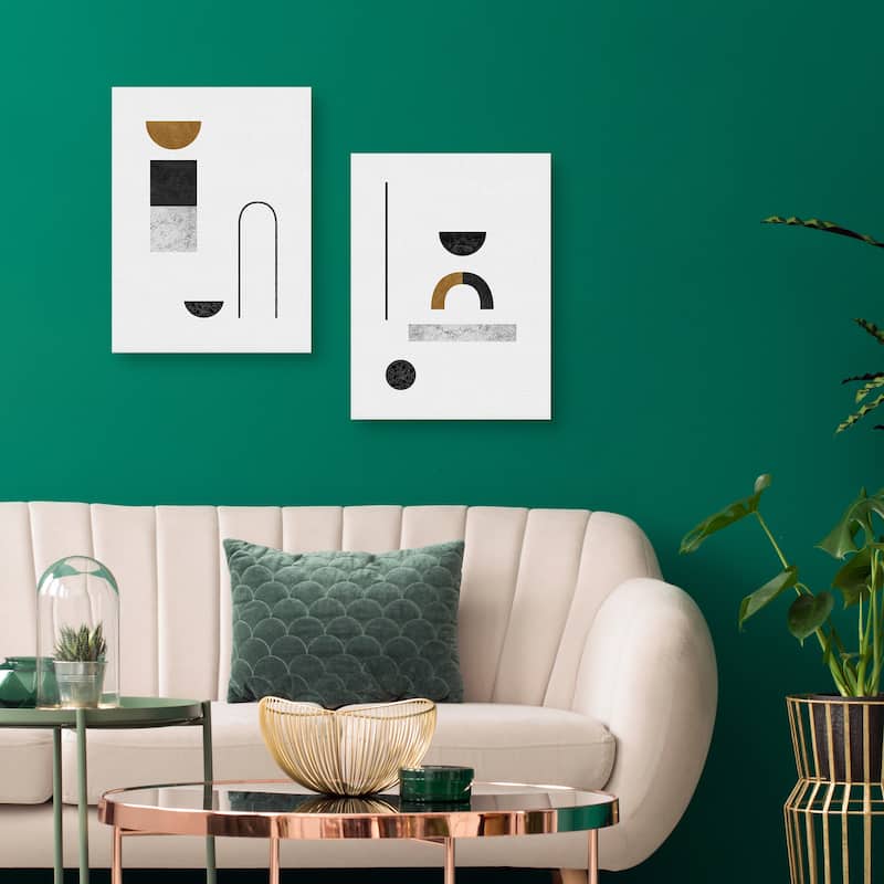 Abstract Luxe Engery, Abstract Luxe Strength by Dana Shek Canvas Art Prints
