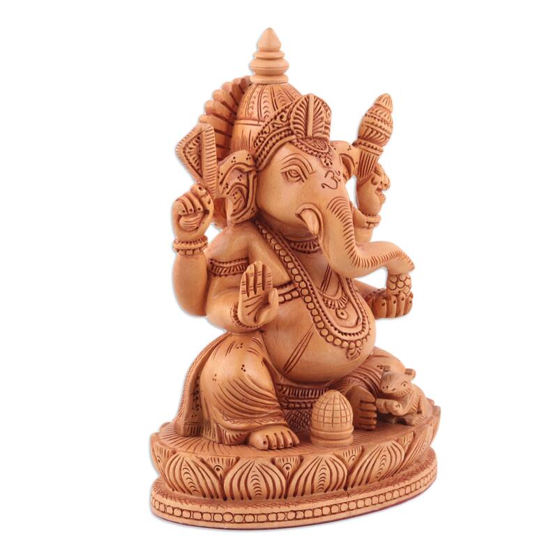 Novica Handmade Blessing Of Peace Wood Sculpture