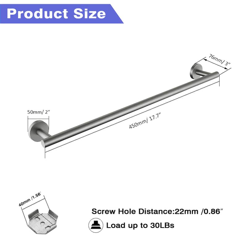 Wall Mounted Towel Bar 304 Stainless Steel Towel Rack
