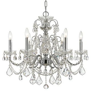 Imperial 6 Light Crystal Chrome Chandelier - 26'' W x 24.5'' H