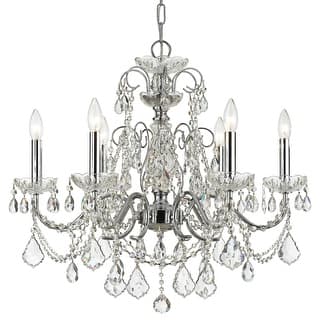 Imperial 6 Light Crystal Chrome Chandelier - 26'' W x 24.5'' H
