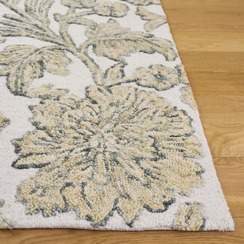 SAFAVIEH Handmade Jardin Clodette Floral Wool Rug