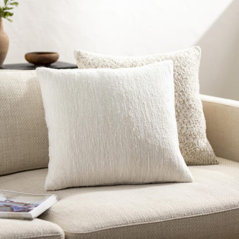 Artistic Weavers Miazga Woven Throw Pillow - 22x22 Poly Insert - Off White