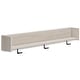 preview thumbnail 4 of 7, Signature Design by Ashley Wall Mounted Coat Rack with Shelf - 52.75" W x 7.5" D x 7.5" H