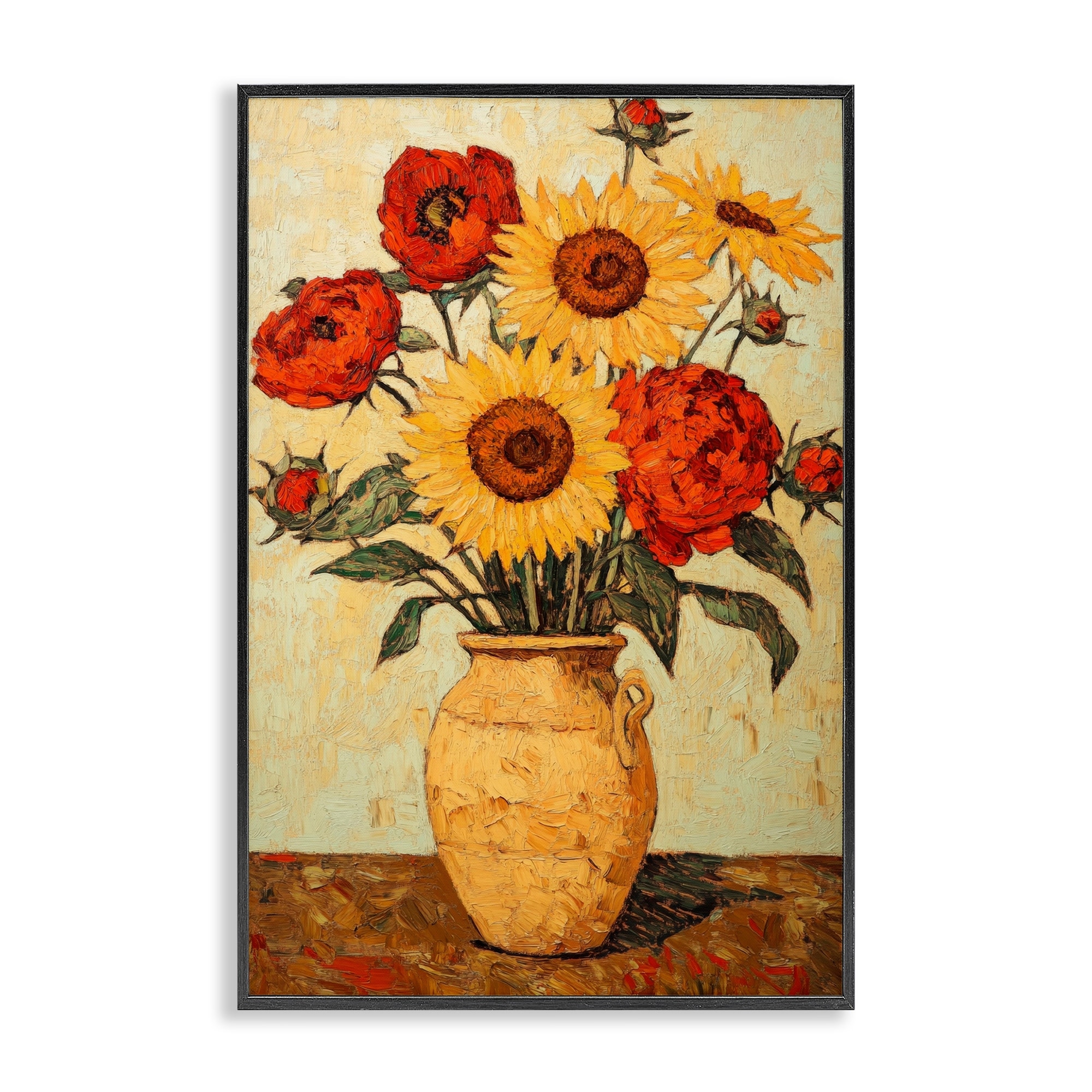 Stupell Rustic Flower Display Framed Giclee Art Design By Petal Prints Design