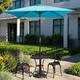 Option 6.5ft blue metal sunny patio umbrella
