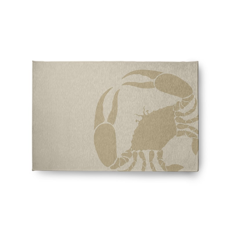Crab Dip Nautical Indoor/Outdoor Rug - Taupe - 2' x 3'