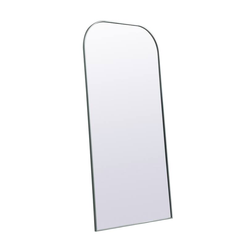 Indigo Home Metal Frame Arch Full Length Mirror 35x72 Inch