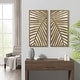 preview thumbnail 12 of 33, Madison Park Birch Palms Birch Botanical Two-tone Wood Panel Wall Decor Set