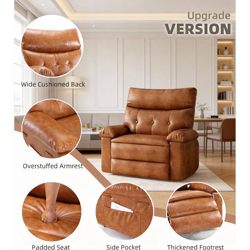 22"W Rocker Recliner, with Oversized Seat