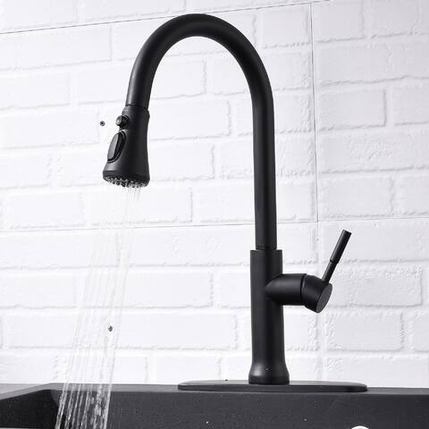 Stainless Steel Pull Down Touch Single Handle Kitchen Faucet