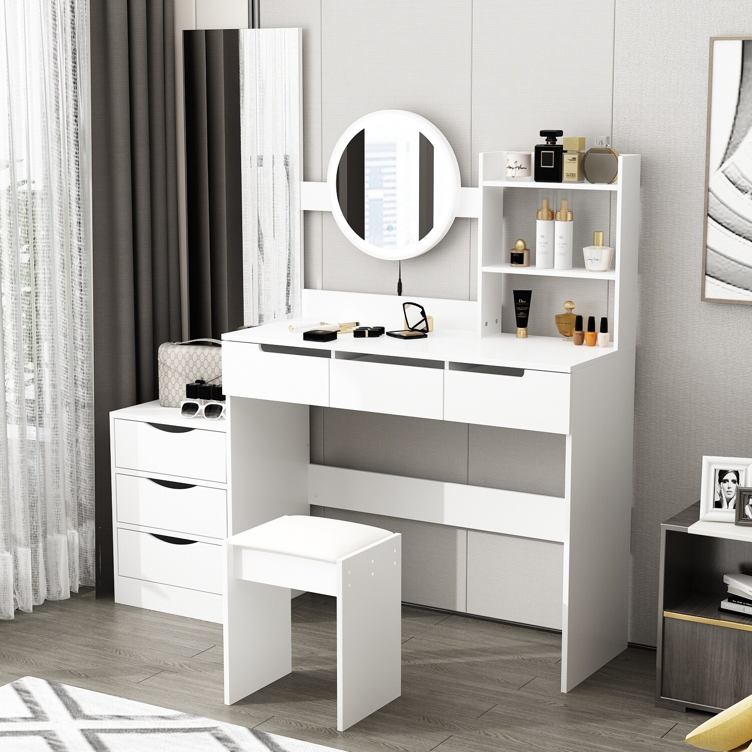 Makeup vanity bed sales bath and beyond