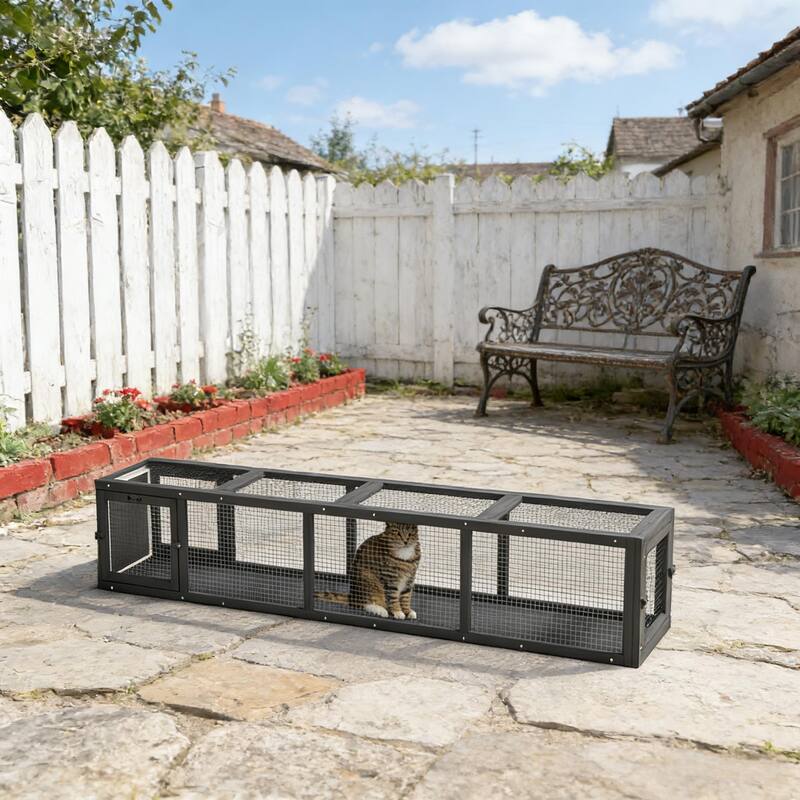 Cat Play Tunnel,Wooden Cat Tunnel