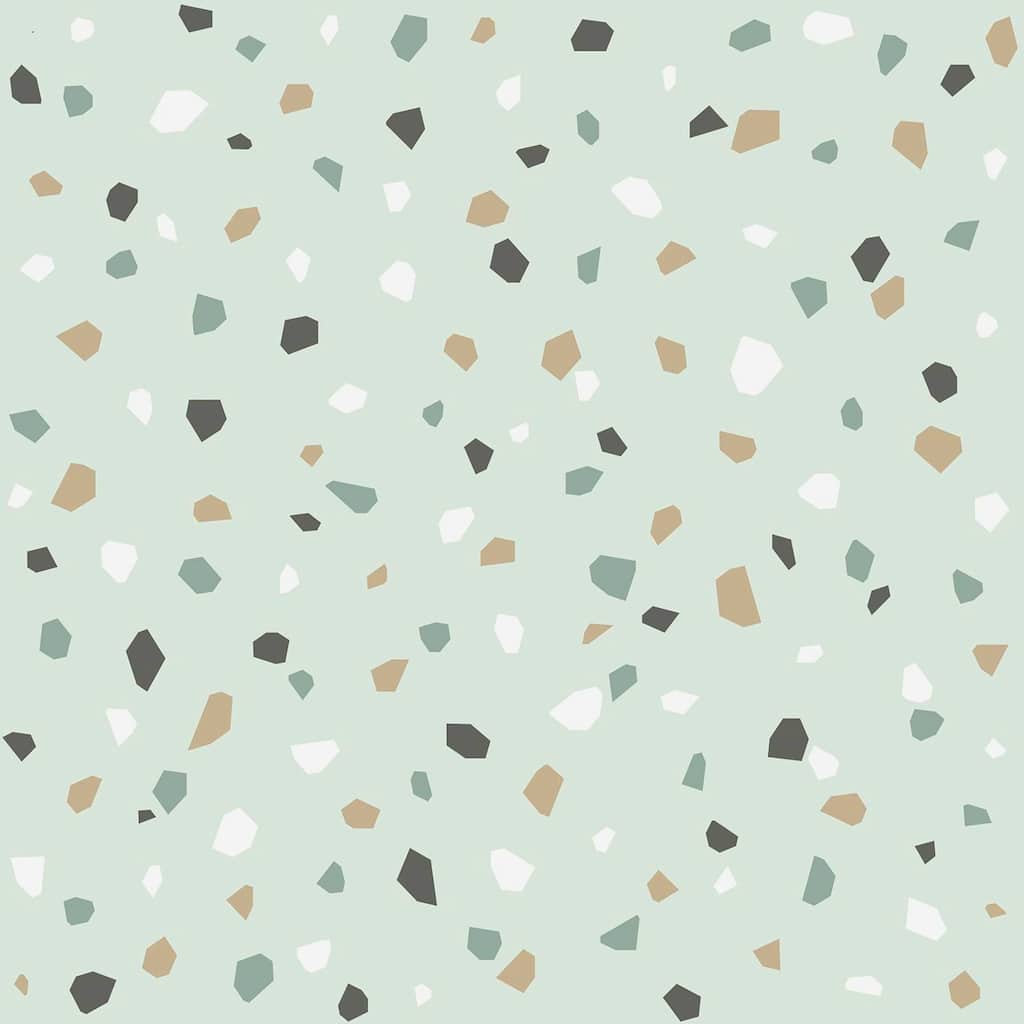 Chesapeake Ona Mint Terrazzo Wallpaper - 20.9 x 396 x 0.025