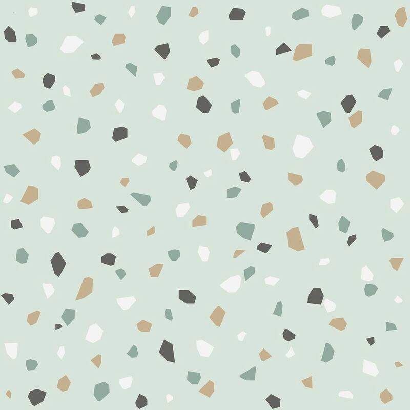 Chesapeake Ona Mint Terrazzo Wallpaper - 20.9 x 396 x 0.025