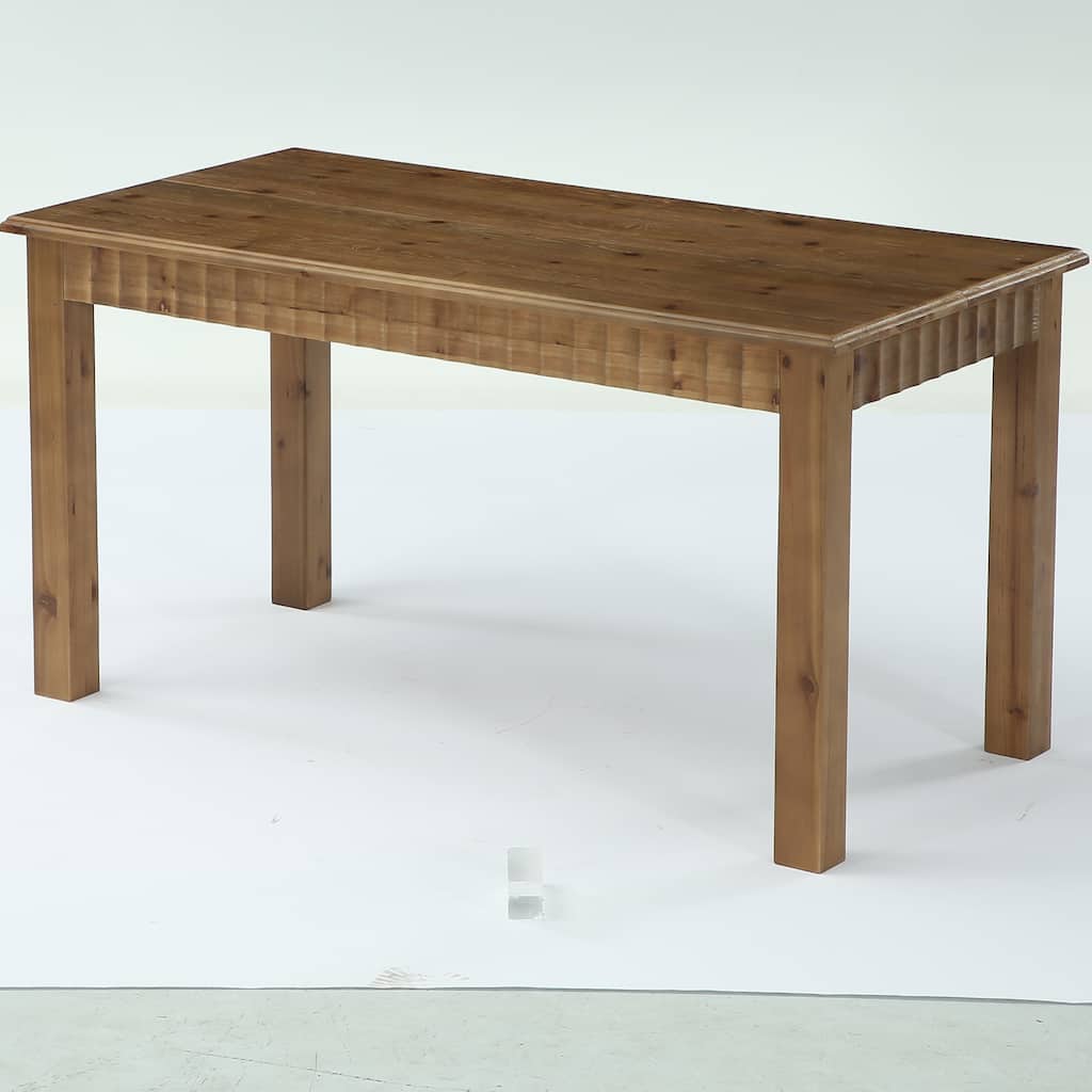 63 Inch Solid Wood Dining Table for 6 - 62.99" L x 31.5" W x 29.53" H