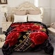 preview thumbnail 59 of 67, Heavy Crafted Thick Floral 9-pound Winter Fleece Blanket 85"x95"