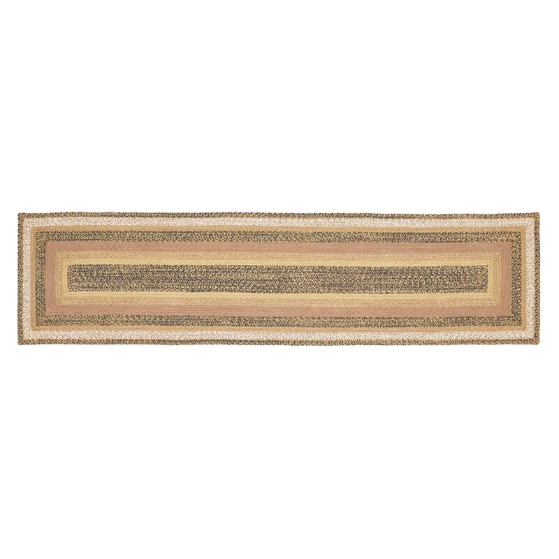 Kettle Grove Jute Rug/Runner Rect w/ Pad 24x96