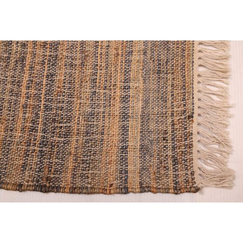 ECARPETGALLERY Flat-Weave Palas Denizli Tan Jute Kilim - 5'6 x 7'3