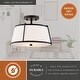 preview thumbnail 7 of 9, Vaxcel Lighting C0329 Marion 2 Light 13" Wide Semi-Flush Drum Ceiling