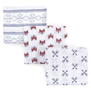 Yoga Sprout Baby Boy Cotton Muslin Swaddle Blankets, Fox, One Size - Fox - One Size