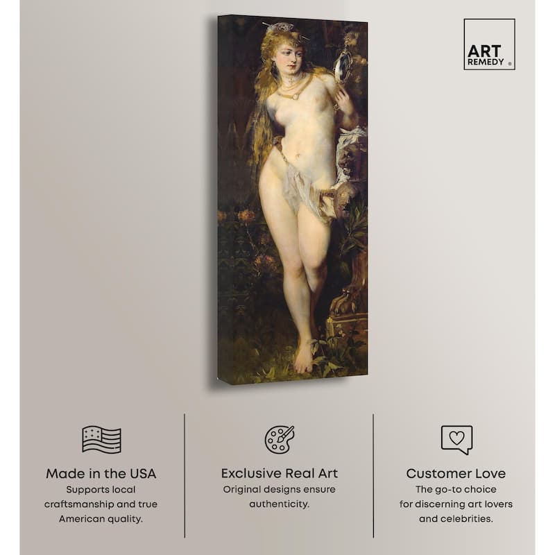 Five Senses Face Panoramic Canvas by Art Remedy, Gallery Wrapped