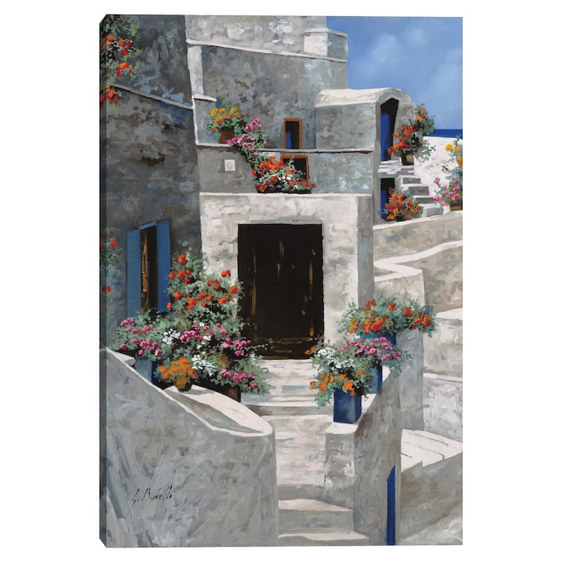 Piccole Case Bianche by Guido Borelli Canvas Art Print