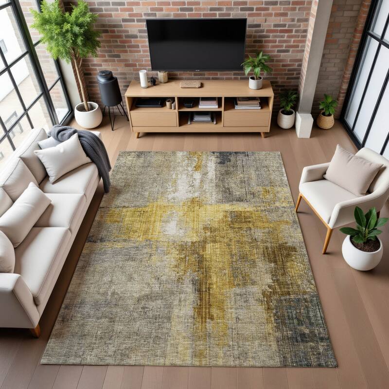 Premium Washable Super Soft Abstract Glam Mayfield Rug