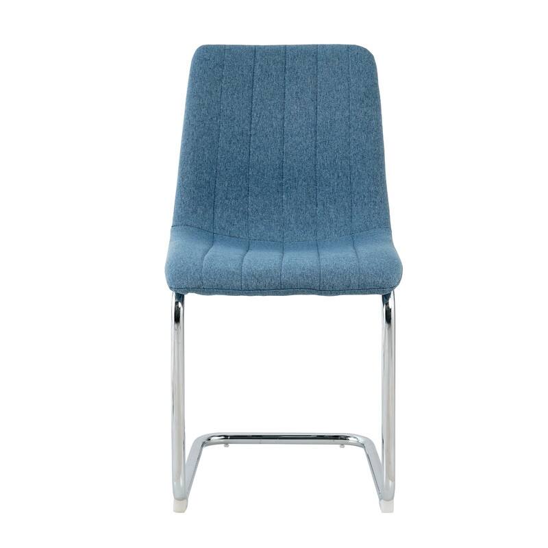 Modern/Simple Dining Chairs with Sliver Metal Base Set of 4