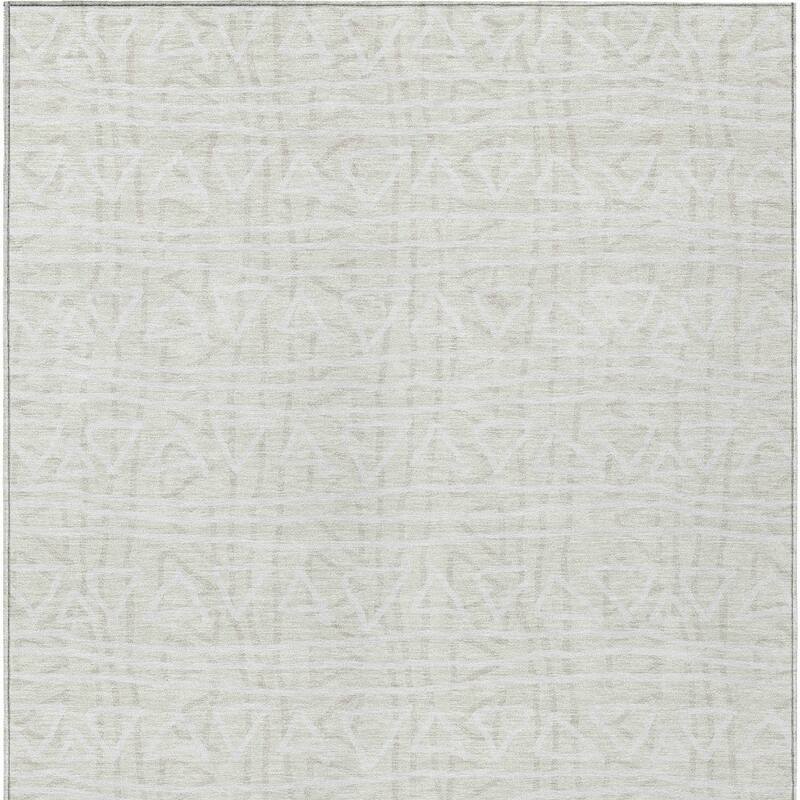 HomeRoots Geometric Transitional Rectangle Outdoor Rug