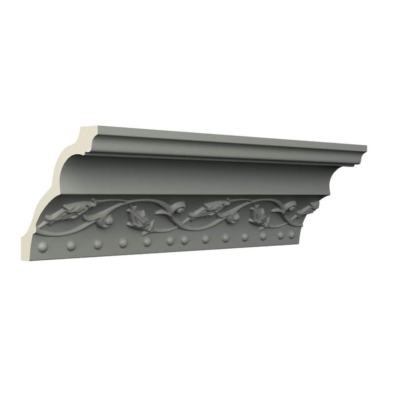3 1/8"H x 3"P x 4 1/4"F x 96"L Killeen Crown Moulding - 1-Pack