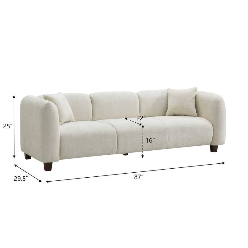 Christopher Knight Home - Silo Modern Upholstered 3-Seater Sofa