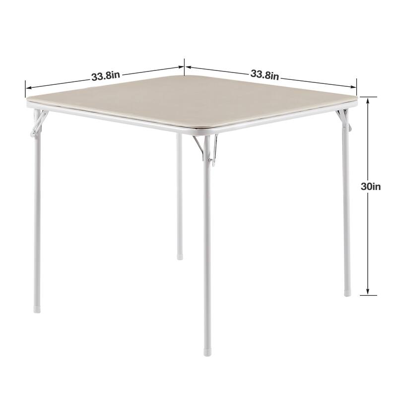 Taomika 5 Piece Black Folding Game Room Card Table and Upholstered Chair Set Table and Chair Set