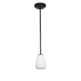 Access Lighting Sherry Bronze Integrated LED Rod Pendant, Opal Shade