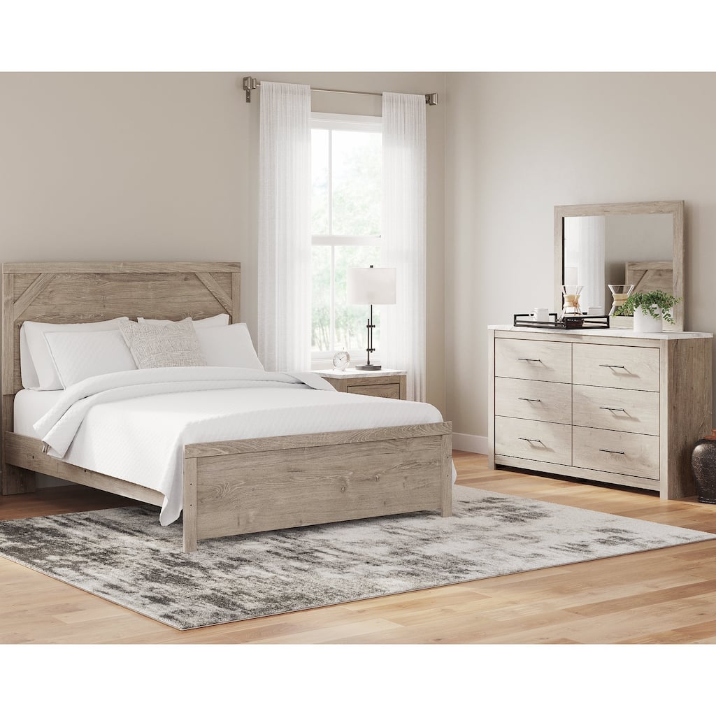 Signature Design by Ashley Senniberg Brown/White Nightstand