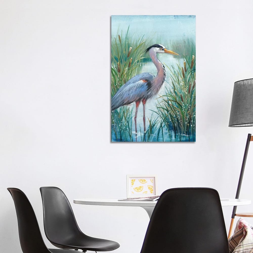 iCanvas "Marsh Heron I" by Tim OToole Canvas Print