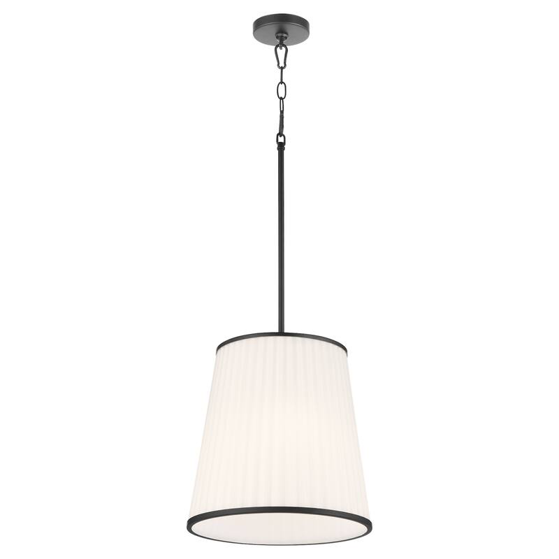 Quorum International 8309-3 Marlon 14" Wide Pendant with Ribbed, Opal