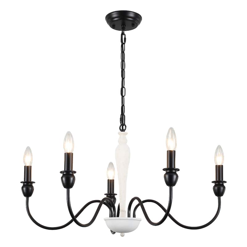 5-Light 28.14-inch Classic Chandelier Light for Kitchen Island Bedroom
