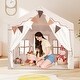 preview thumbnail 29 of 28, EROMMY Kids Tent Playhouse with LED Star Lights and Padded Mat, Large Indoor Toddler Tent for Boys and Girls.
