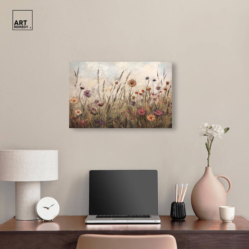 Vintage Blooms II Canvas by Art Remedy, Gallery Wrapped