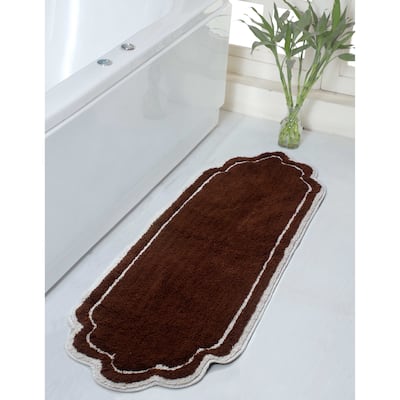 Home Weavers Allure Collection Absorbent Cotton, Machine Washable and Dry Bath Rugs