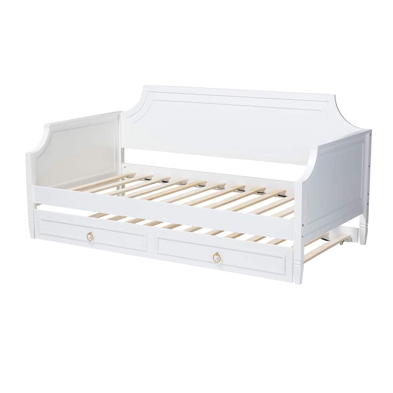 Mariana Classic and Traditional Wood Daybed-Grey or White