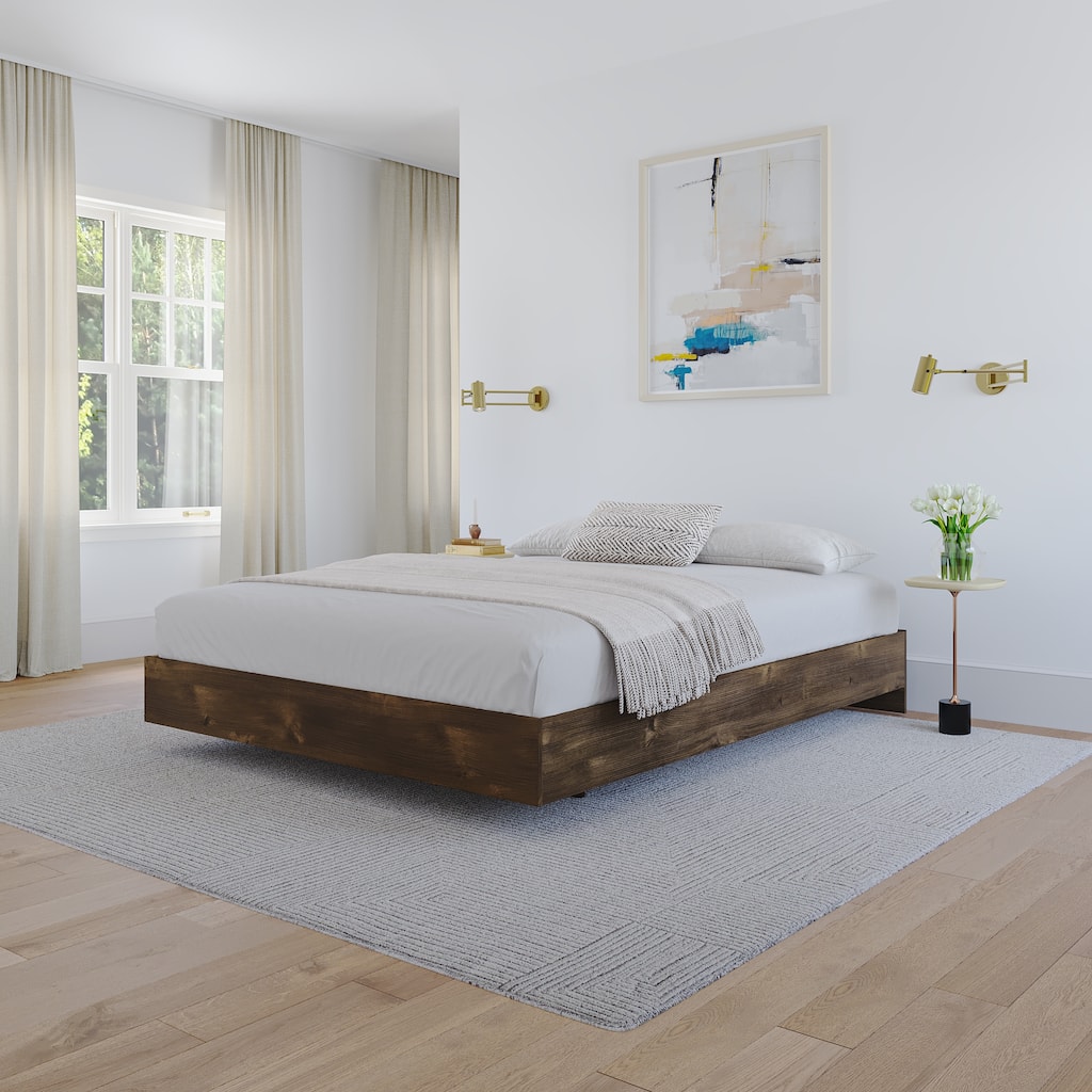 Nexera Platform Bed Frame , Brown