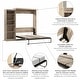 preview thumbnail 10 of 54, Pur Queen Murphy Bed with Storage Unit (90W) by Bestar