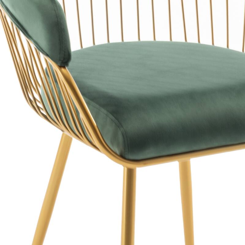 XINMICS Modern Dining Chair, Velvet Back Armchair for Living Room/Study, Set of 2/4/6