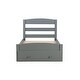 preview thumbnail 21 of 31, Twin Size Platform Bed Panel Bed with Storage Drawer for Kids, Teens