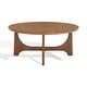 preview thumbnail 26 of 28, SAFAVIEH Couture Sasha Wood Round Coffee Table - 40 in. W x 40 in. D x 18 in. H