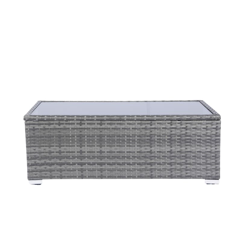 8 Piece Patio Sectional Rattan Sofa Set
