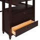 preview thumbnail 10 of 36, Twin Loft Bed wDesk, Side Cabinet, Drawers, Shelves, Ladder, Guardrail