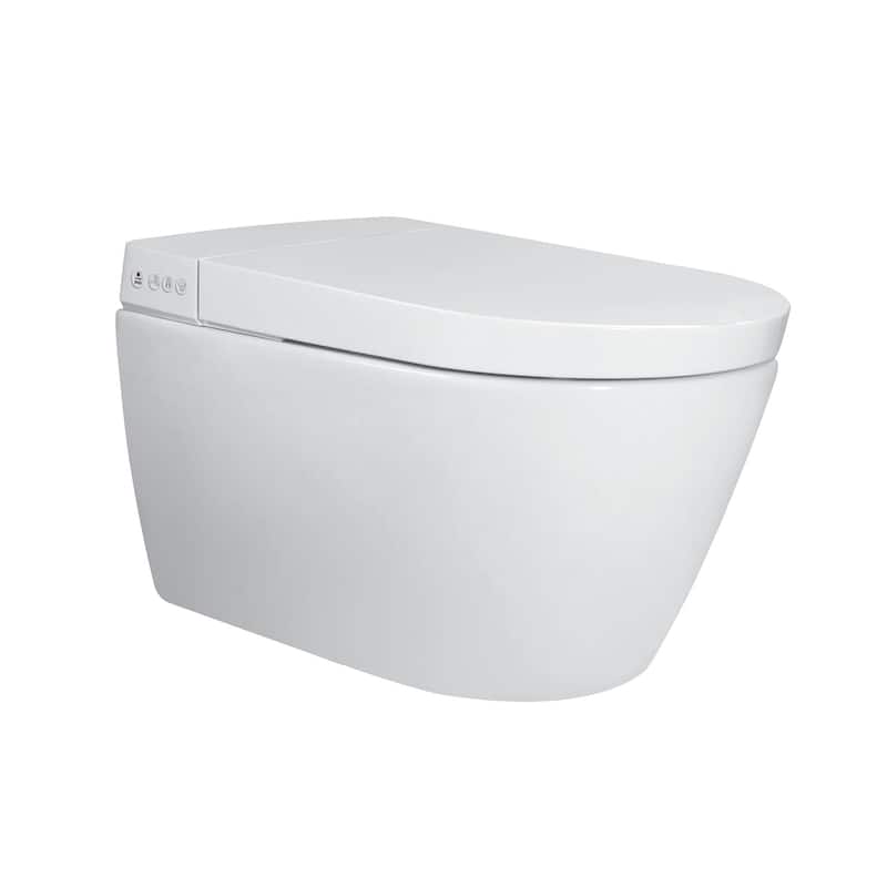 In-wall Smart Toilet Combo Set - Toilet Bowl With Bidet Seat, Tank And Carrier System